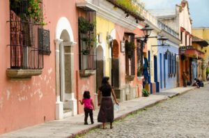 Cobblestone Streets of Antigua, Guatemala